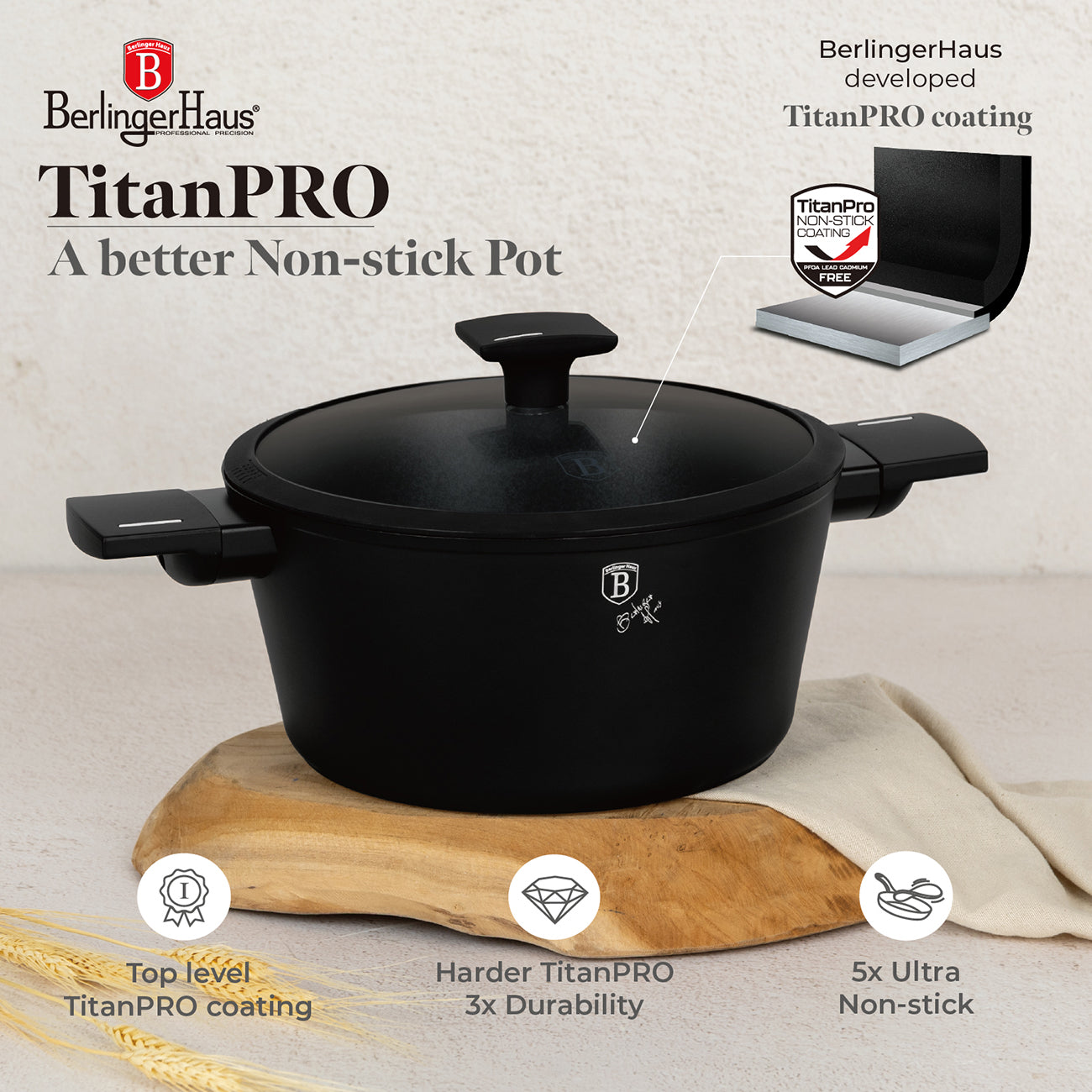 Sada nádobí Berlinger Hause Black