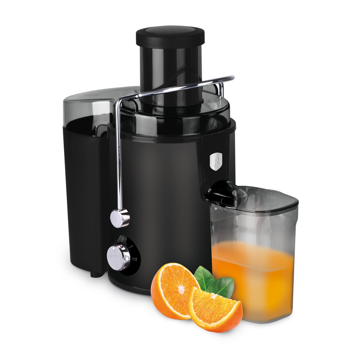 Odšťavňovač z černé nerezové oceli