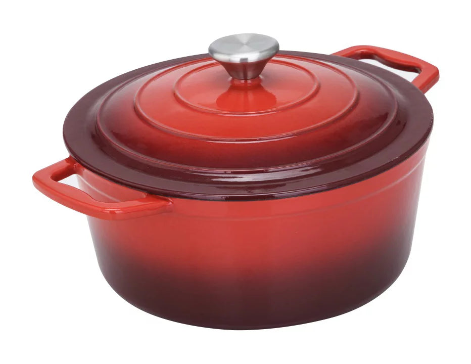 Cs Solingen Xanten litinový hrnec červený - 26 cm | Litinový hrnec